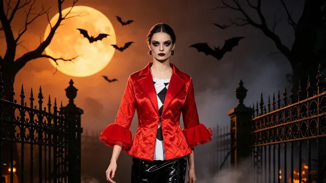 Costumes d’arlequin et de bouffon rouges et noirs : styliser un look carnaval