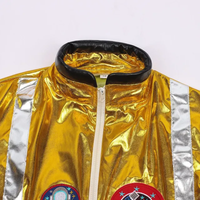 Costume cosplay hippie spatial des années 70 pour adulte, pour fête d'Halloween détail 4