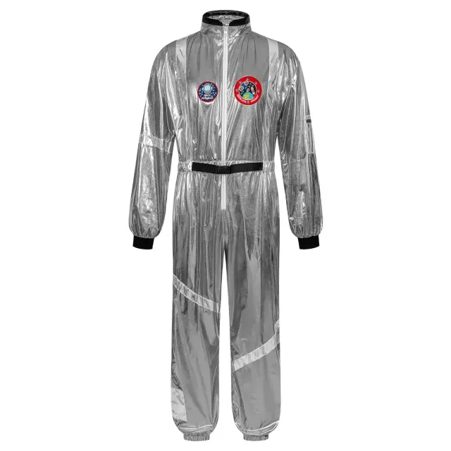 Costume cosplay hippie spatial des années 70 pour adulte, pour fête d'Halloween détail 17