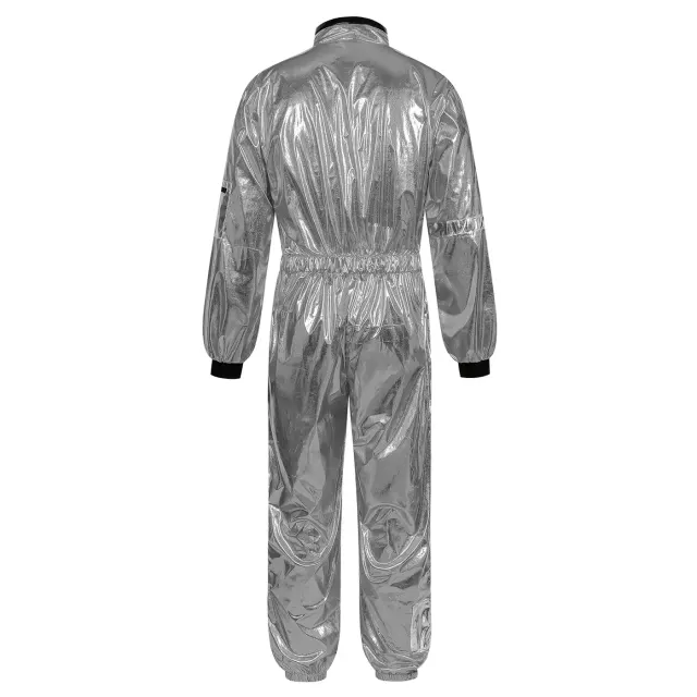 Costume cosplay hippie spatial des années 70 pour adulte, pour fête d'Halloween détail 18