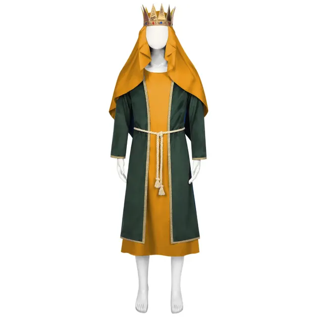 Costume de cosplay médiéval roi/prince pour adulte avec cape détail 5