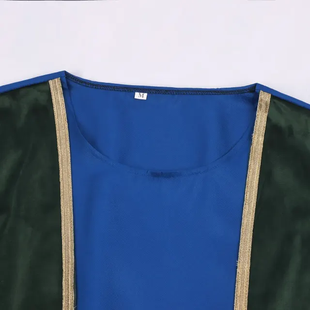 Costume de cosplay médiéval roi/prince pour adulte avec cape détail 9