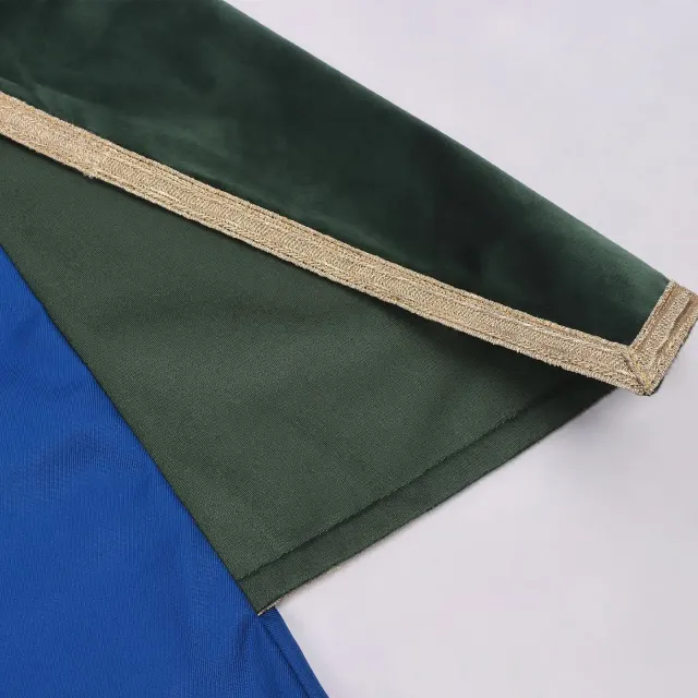 Costume de cosplay médiéval roi/prince pour adulte avec cape détail 11