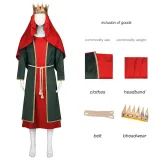 Costume roi Balsata - Rouge
