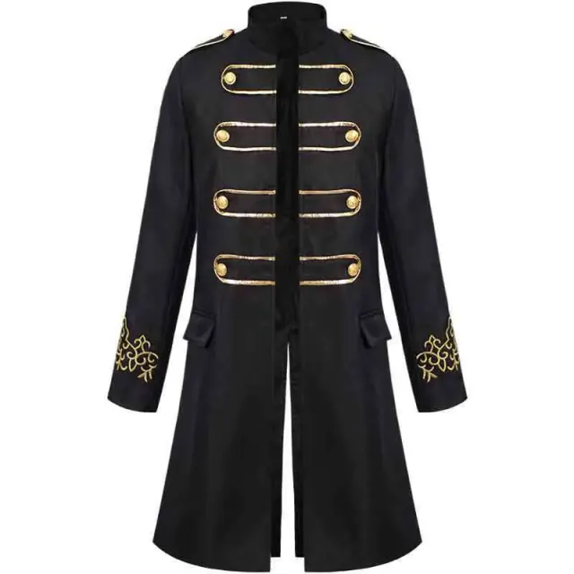 Bestickte mittelalterliche Steampunk-Halloween-Jacke für Erwachsene, Unisex Detail 3