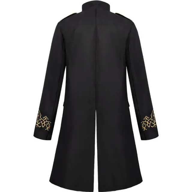 Bestickte mittelalterliche Steampunk-Halloween-Jacke für Erwachsene, Unisex Detail 4