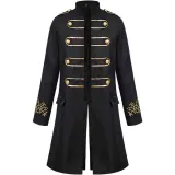 Bestickte Herrenjacke - Schwarz