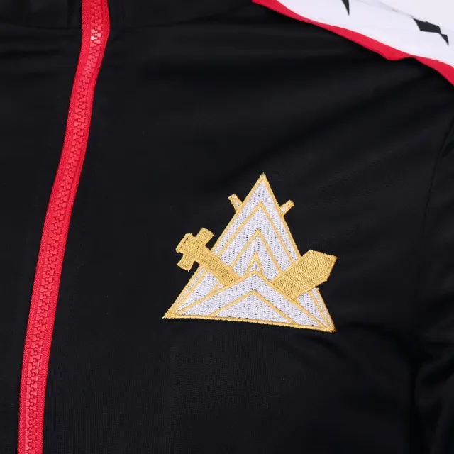 detalle de Chaqueta sudadera negra de cosplay de club de natación de anime 2