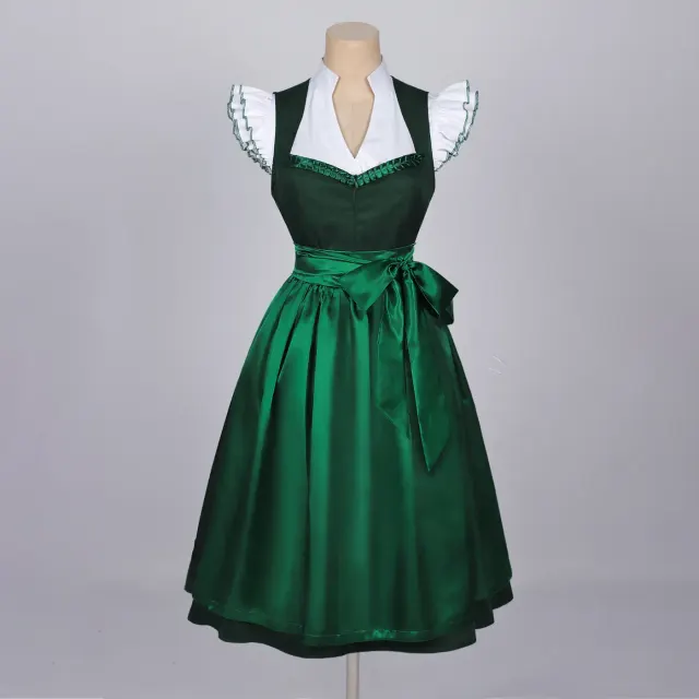 detalle de Disfraz cosplay de vestido de camarera cervecera bávara para Oktoberfest 1