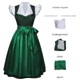 Vestido de camarera cervecera 12 - Verde