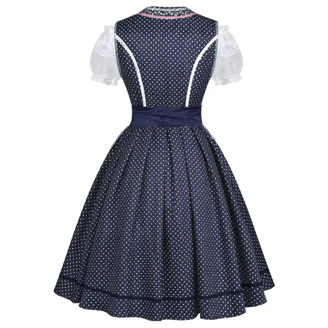 Bavarian Oktoberfest Vintage Maid Dress for Halloween Cosplay detail 24