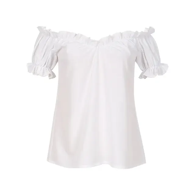 detalle de Conjunto de vestido de doncella para mujer con encaje y bloques de color para el festival de la cerveza 5