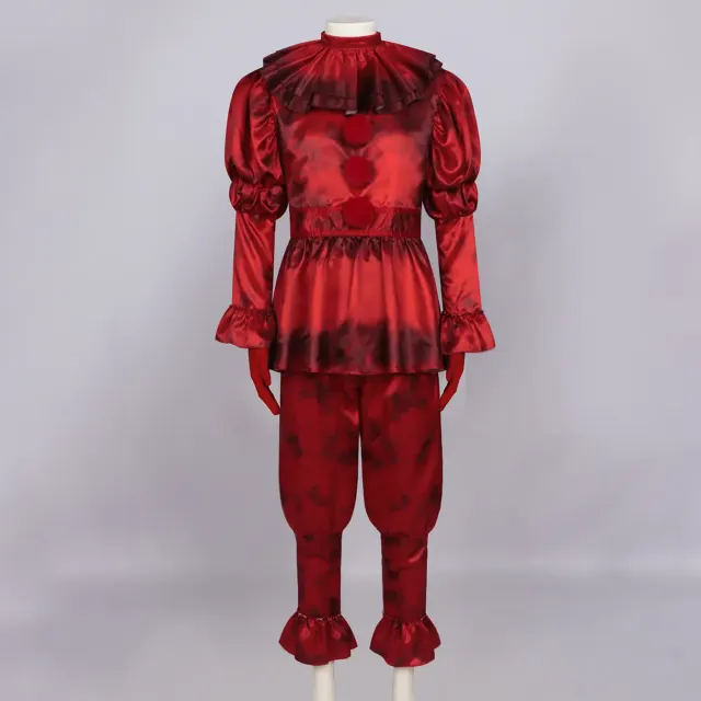 血腥版潘尼怀斯小丑 Cosplay 服装,适用于万圣节派对 详情 1