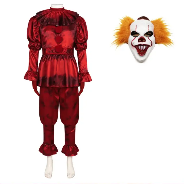 血腥版潘尼怀斯小丑 Cosplay 服装,适用于万圣节派对 详情 2