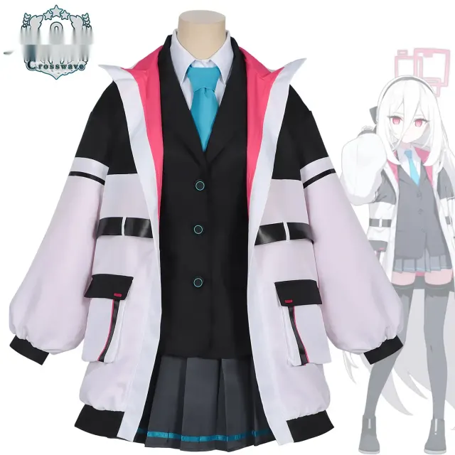 Disfraz cosplay de Koy de Blue Archive en el estilo en stock para Halloween y juegos de rol escénicos.