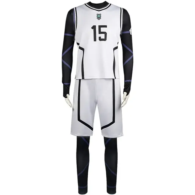 Blue Lock Anime-Cosplay-Basketballtrikot-Set für Damen und Herren Detail 9