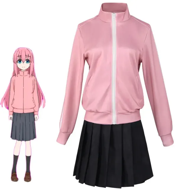 Ensemble de costume cosplay anime pour femme Bocchi the Rock! détail 1