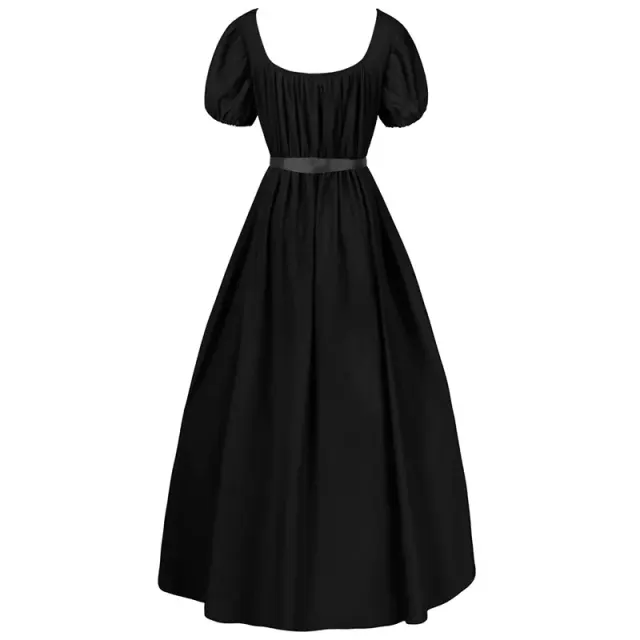 Robe de bal Régence Bridgerton à taille haute, costume cosplay victorien détail 11