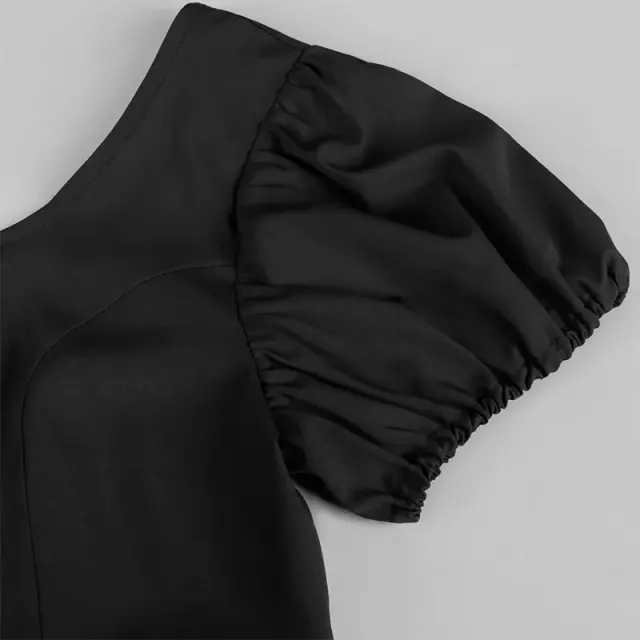 Robe de bal Régence Bridgerton à taille haute, costume cosplay victorien détail 13