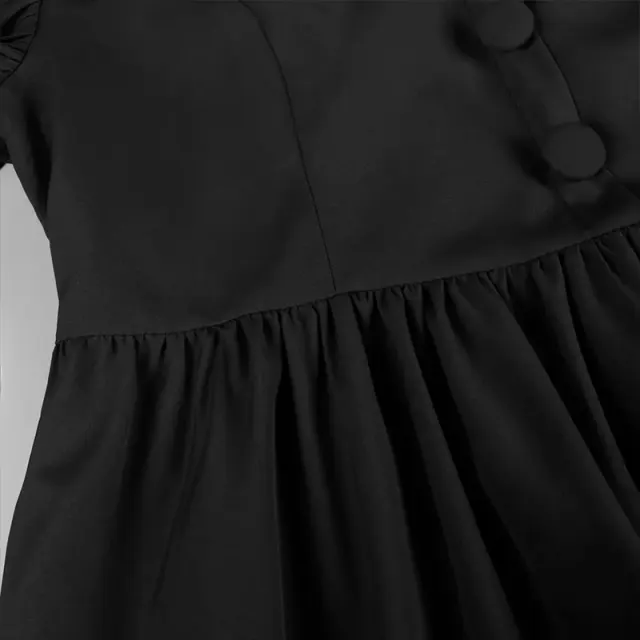 Robe de bal Régence Bridgerton à taille haute, costume cosplay victorien détail 15