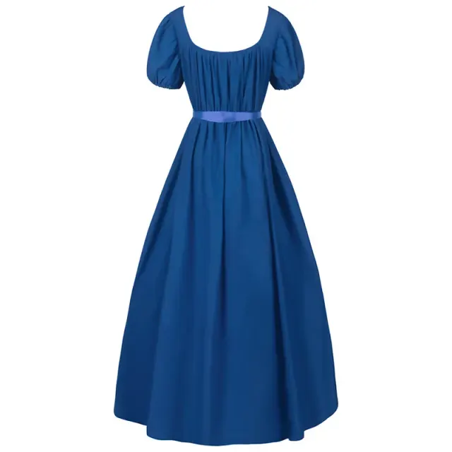 Robe de bal Régence Bridgerton à taille haute, costume cosplay victorien détail 21