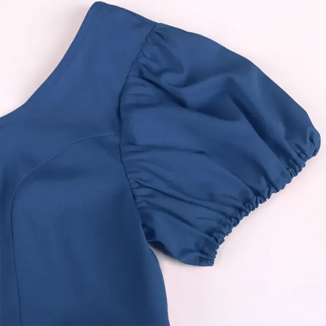 Robe de bal Régence Bridgerton à taille haute, costume cosplay victorien détail 22