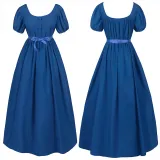 Robe de bal Régence - Bleu profond