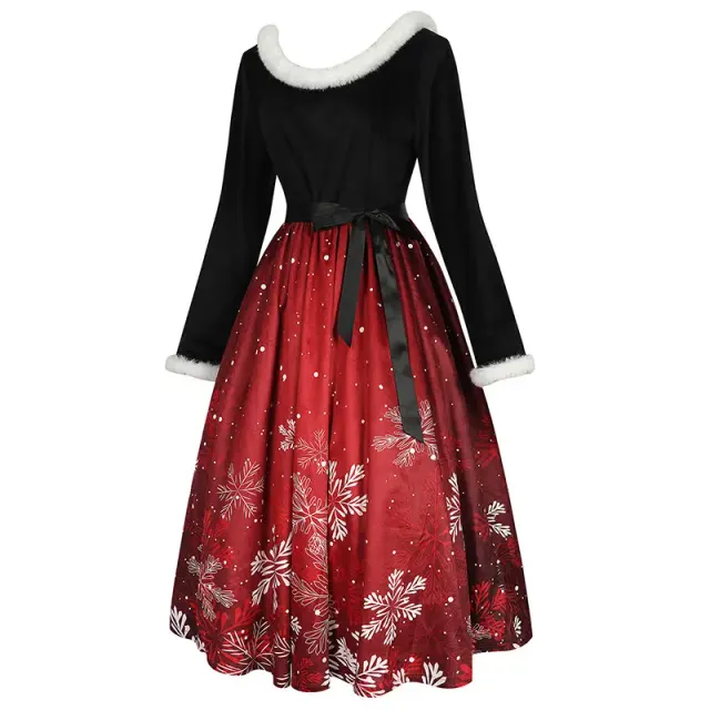 Christmas Halloween Print Cosplay Dress for Party Costume detail 3