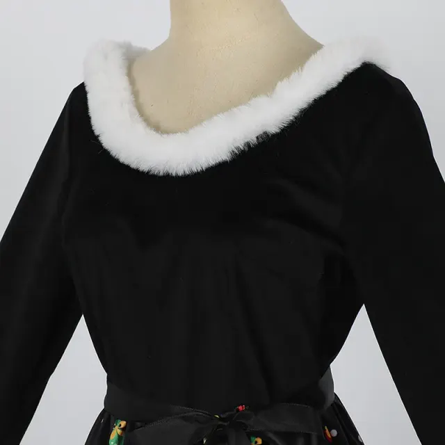 Christmas Halloween Print Cosplay Dress for Party Costume detail 16