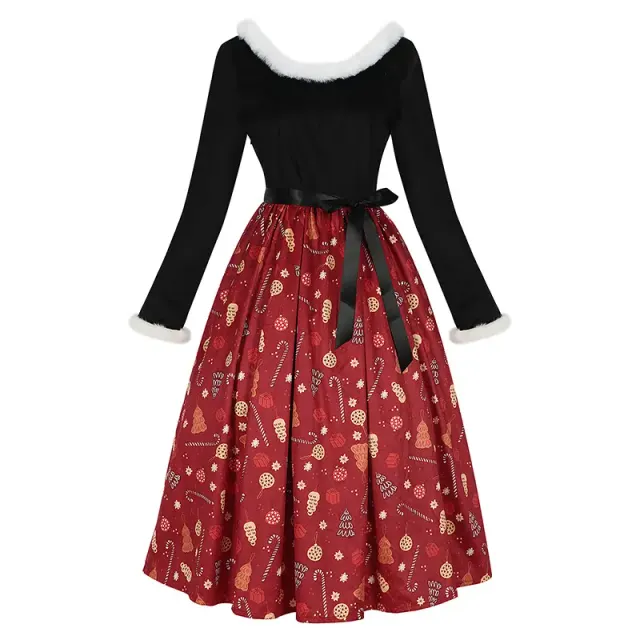 Christmas Halloween Print Cosplay Dress for Party Costume detail 20