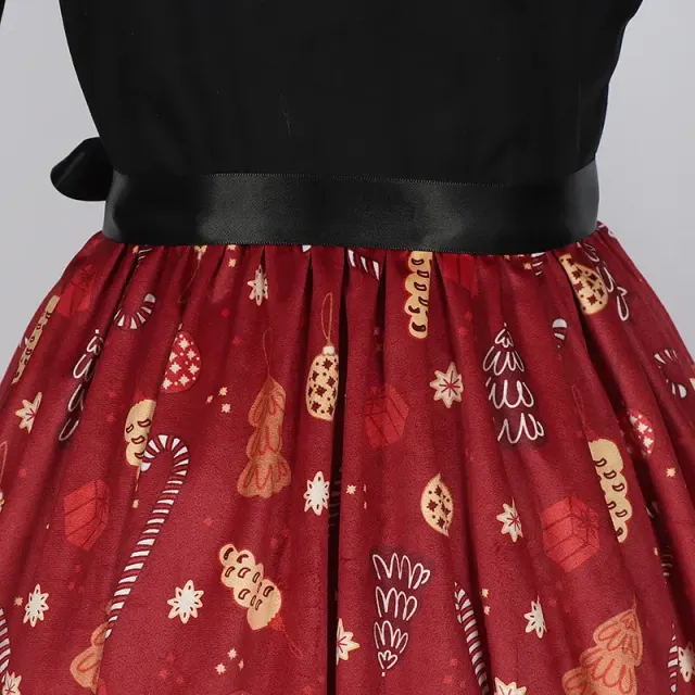 Christmas Halloween Print Cosplay Dress for Party Costume detail 24