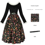 Christmas Dress - Black/Green