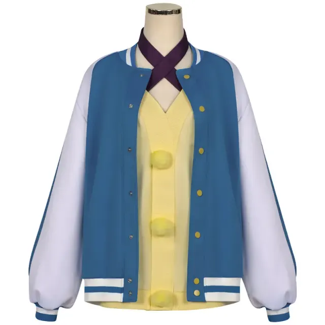当哒当绫濑星子蓝色连帽卫衣 Cosplay 服装 详情 2