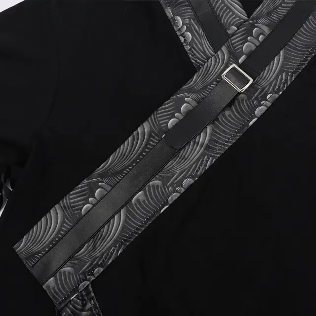 detalle de Disfraz de cosplay de top corto de estilo chino gótico oscuro 5