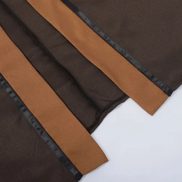 Dunkler Cosplay-Umhang mit Kapuze und Schnürung für Damen und Herren Detail 7