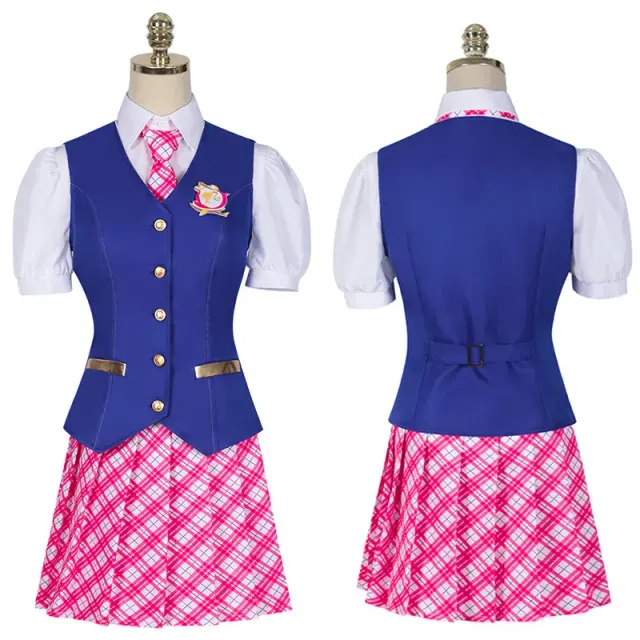 Blue Delancey-style academy uniform cosplay dress with an elegant, polished look.