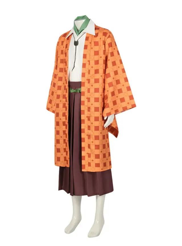 Demon Slayer Cosplay Costume Full Set with Optional Wig detail 3