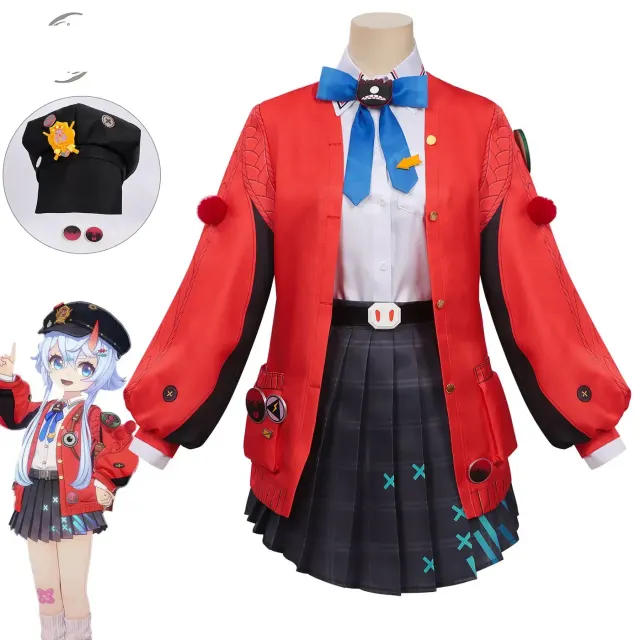 Conjunto de uniforme cosplay Niebla temprana para convenciones de anime y role-play escénico.