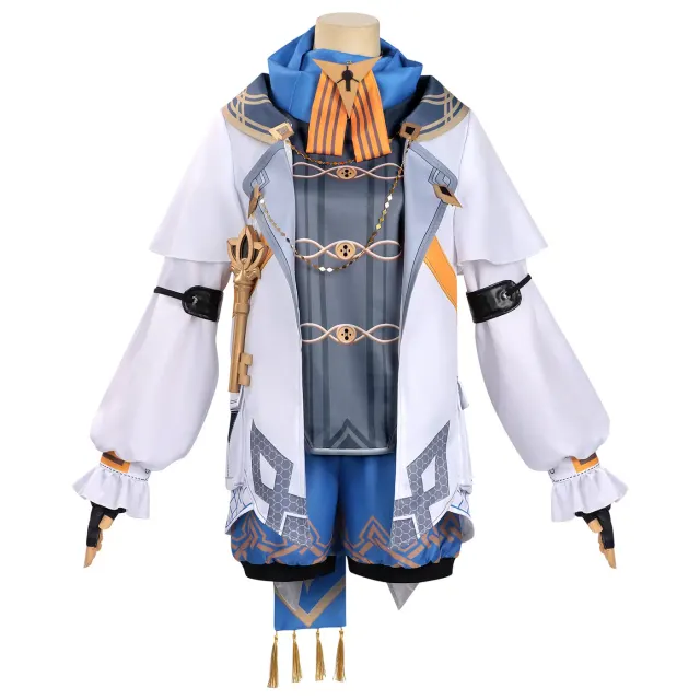 Costume cosplay Edgar de jeu populaire, tenue de personnage à manches longues détail 1