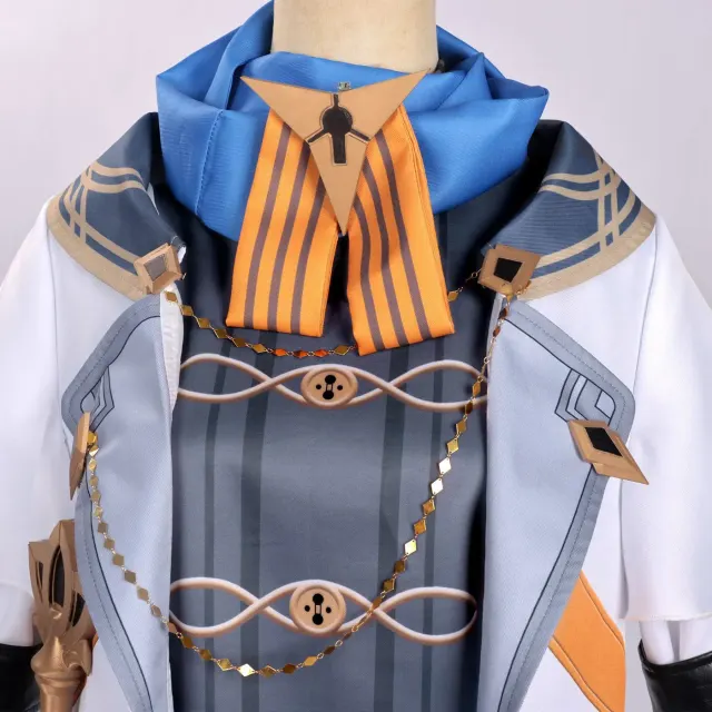 Costume cosplay Edgar de jeu populaire, tenue de personnage à manches longues détail 4