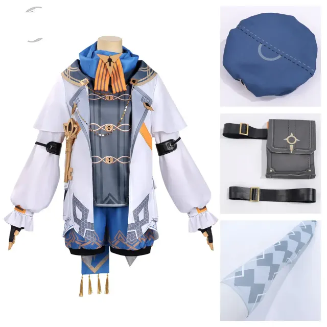 L'image principale montre un costume cosplay de personnage de jeu Edgar à manches longues, dans l'option de style en stock.