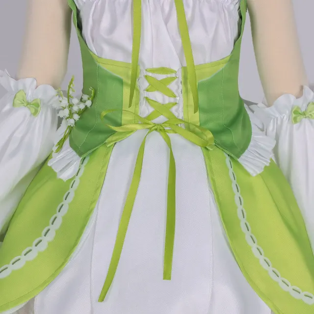 Ensemble costume cosplay Robe Heather Spring d'Eggy Party détail 5