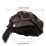 Sombrero Tudor medieval - Marrón