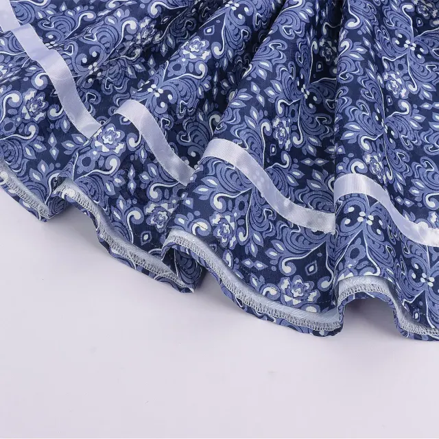 Florales bayerisches Oktoberfest-Magd-Cosplay-Kleid für Damen Detail 8