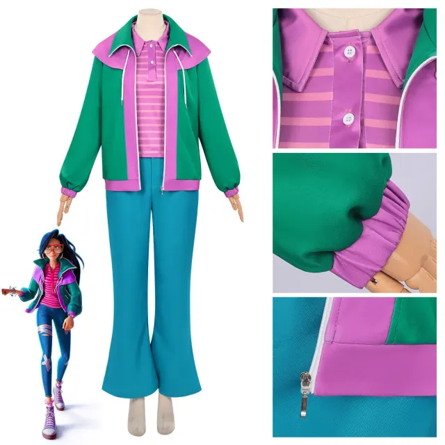 Disfraz cosplay anime para adultos en el estilo Ryza de Forgotten Island.