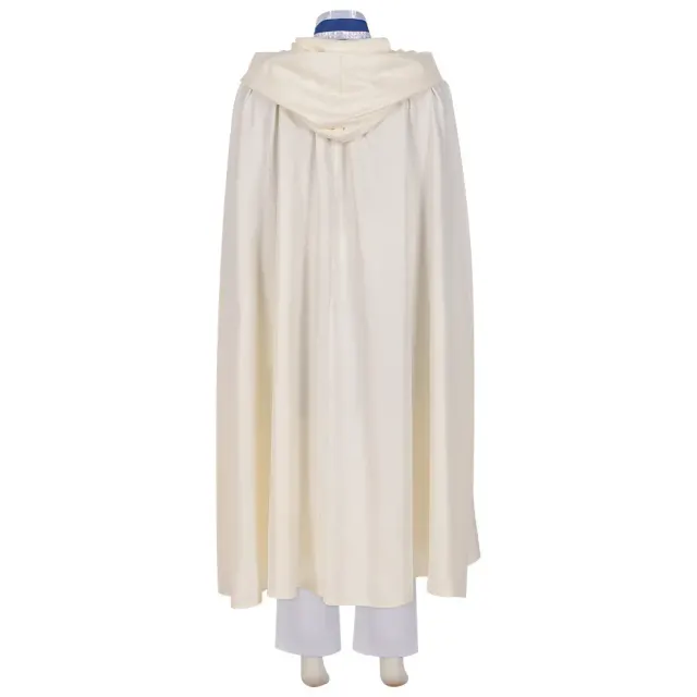 Frieren Himmel Cosplay-Kostüm-Set mit Perücke und Elfenohren Detail 5