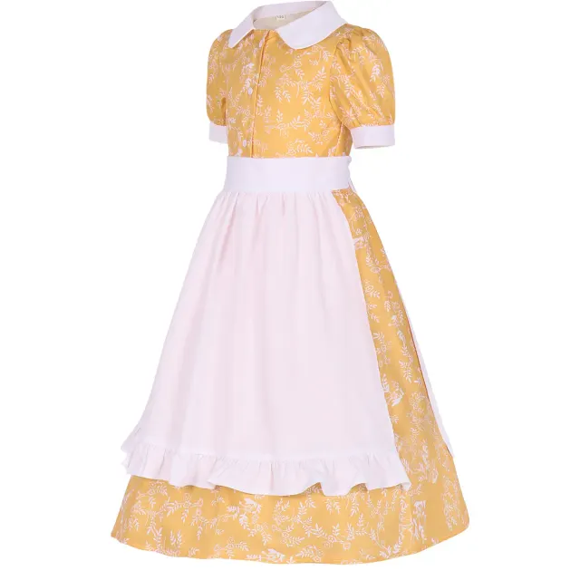 Robe de pionnière prairie pour fille pour spectacles de scène d'Oktoberfest détail 2
