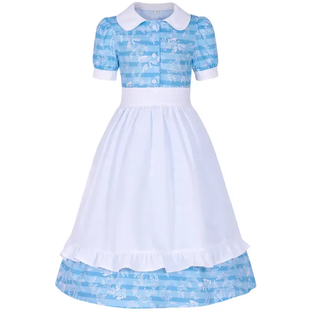 Robe de pionnière prairie pour fille pour spectacles de scène d'Oktoberfest détail 14
