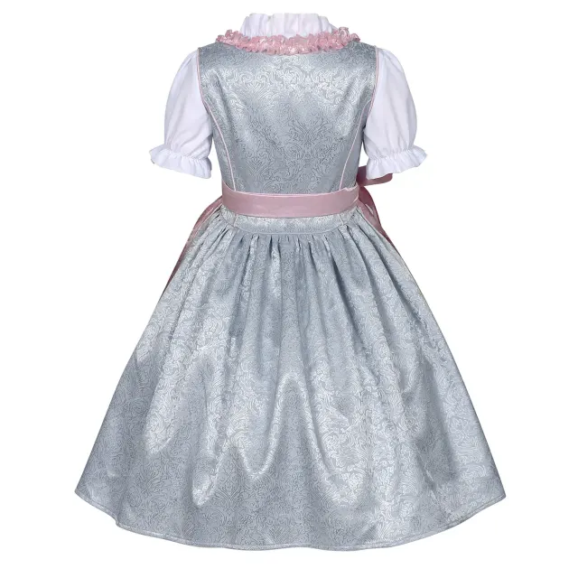 Retro-Oktoberfest-Schnürkleid-Set für Mädchen Detail 3