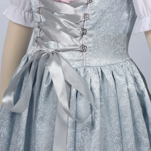 Retro-Oktoberfest-Schnürkleid-Set für Mädchen Detail 8